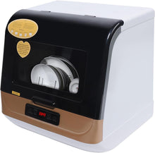 Load image into Gallery viewer, Portable Automatic Countertop Dishwasher Mini Dish Washer with Air Dry Function 3 Washing Programs 360 Degree Spraying Water