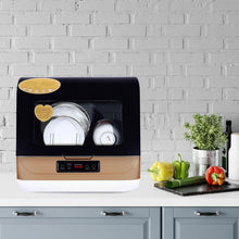 Load image into Gallery viewer, Portable Automatic Countertop Dishwasher Mini Dish Washer with Air Dry Function 3 Washing Programs 360 Degree Spraying Water