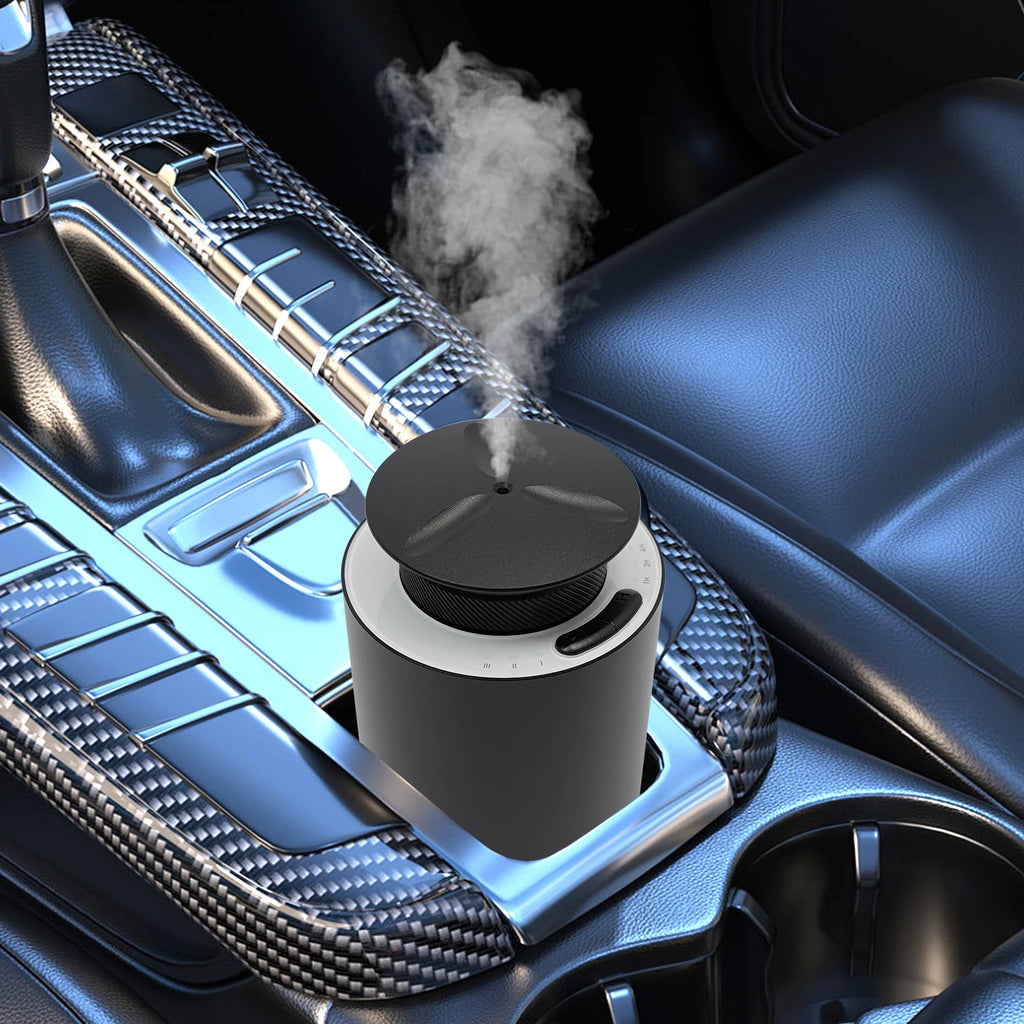 Mini Essential Oil Diffuser, 3-Spray Mode Waterless Design Long Stand-By for Car Home Office Studio Colonnade Bathroom Bedroom