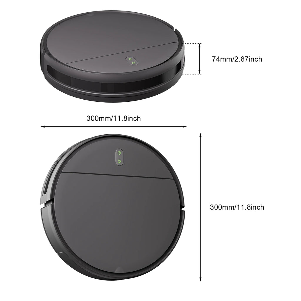 Robot Vacuum Cleaner 15kPa Power Auto Charging App Control Water Tank Wet Mopping Robot Vacuum Cleaner Electric Sweeper