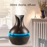 NEW 300ml USB Humidifier & Essential Oil Diffuser Ultra Quiet, Auto Shut Off, Night Light, Perfect for Bedroom, Office, Nursery